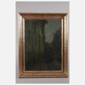 Prof. Franz Skarbina, attr., Nocturne am Haus