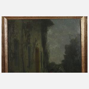 Prof. Franz Skarbina, attr., Nocturne am Haus