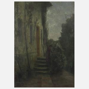 Prof. Franz Skarbina, attr., Nocturne am Haus