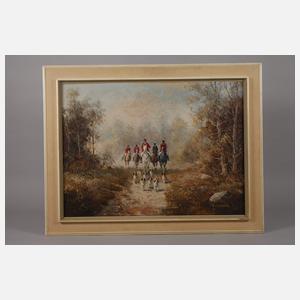 Adolf Wegener, attr., Parforcejagdszene