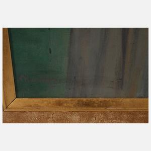 Willibald Hamburger, Herrenportrait mit Hund