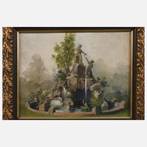 Brunnen in Sommerlandschaft