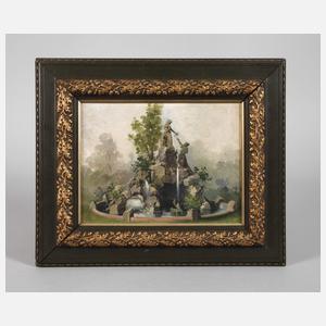 Brunnen in Sommerlandschaft