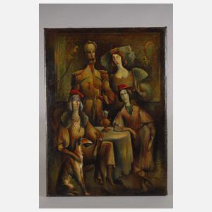 Herrschaftliche Gesellschaft im Salon