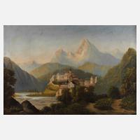 Kloster in alpiner Landschaft111