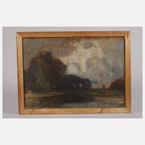 Seelandschaft unter dramatischen Himmel