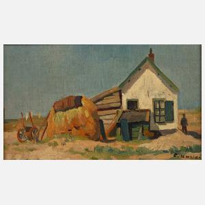 Bauernhaus im Sonnenlicht