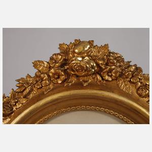 Ovaler Louis Phillippe-Goldstuckrahmen
