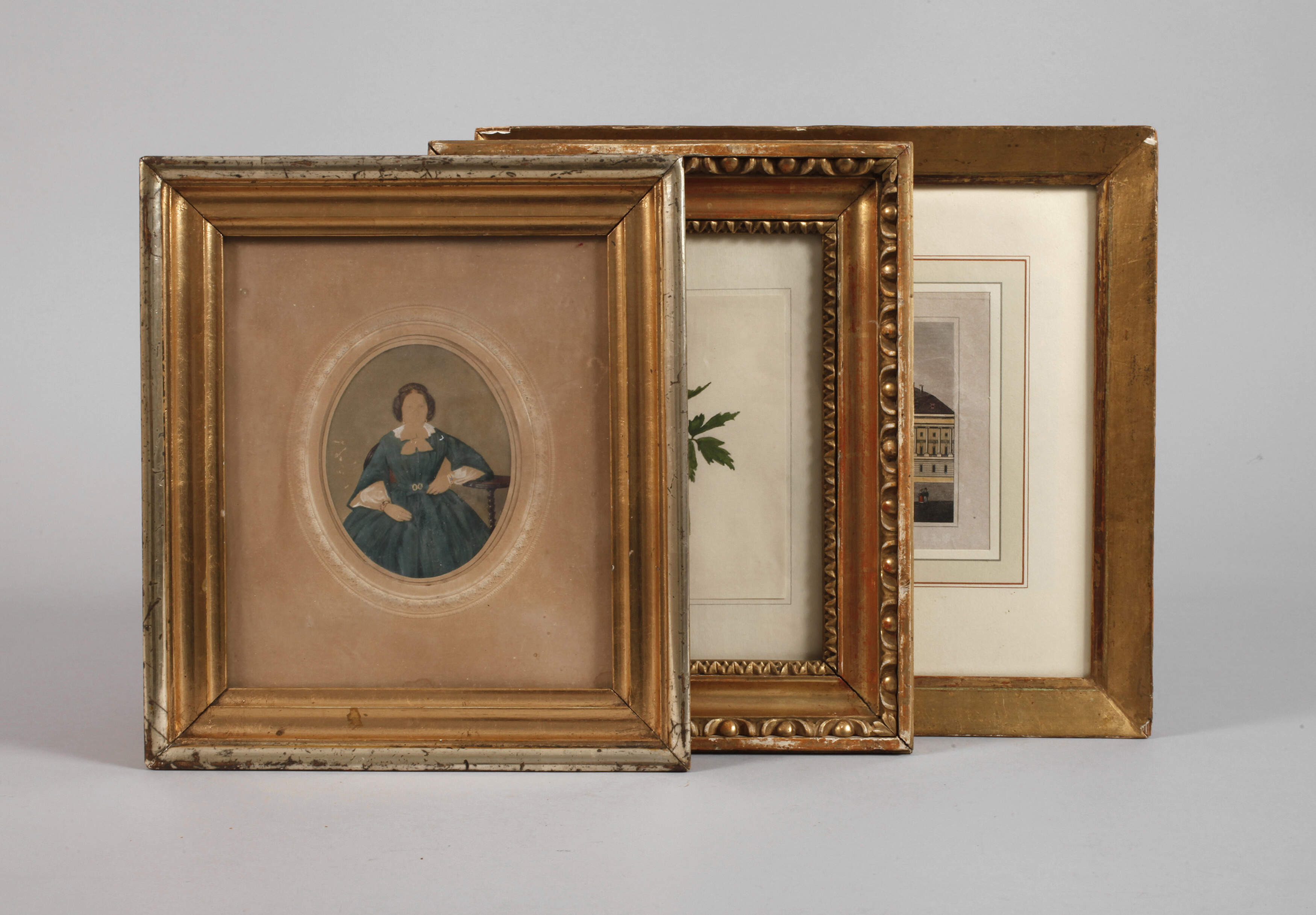 Drei kleine Biedermeierrahmen