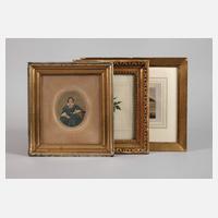 Drei kleine Biedermeierrahmen111