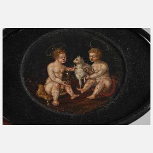 Feine barocke Miniaturmalerei