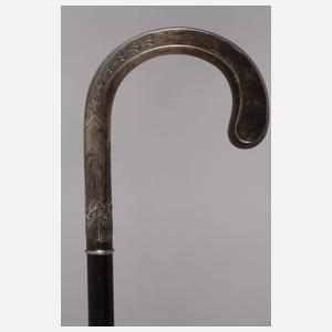 Spazierstock Silber