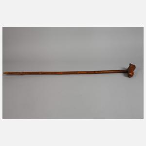 Geschnitzter Spazierstock
