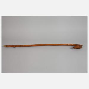 Geschnitzter Spazierstock