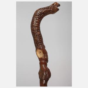 Geschnitzter Spazierstock