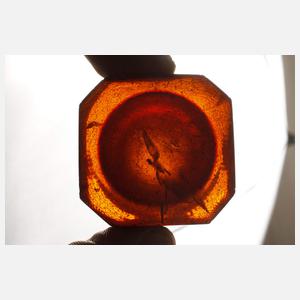 Paar Tintenfässer Bernstein