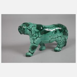 Konvolut Malachitschnitzereien