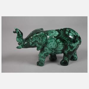 Konvolut Malachitschnitzereien