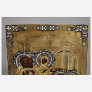 Ikone mit Silberoklad