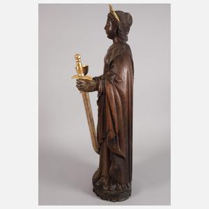 Geschnitzte Heiligenfigur