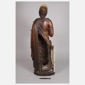 Geschnitzte Heiligenfigur