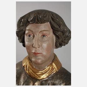 Holzfigur im gotischen Stil