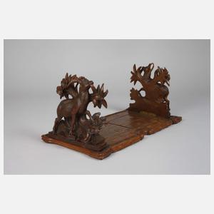 Paar Buchstützen Brienzer Schnitzerei