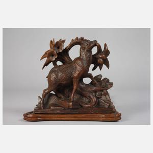 Paar Buchstützen Brienzer Schnitzerei