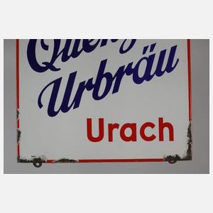 Emailleschild Quenzer Urbräu