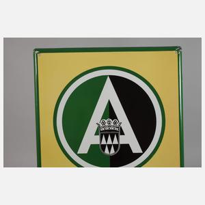 Emailleschild Achalm Bräu