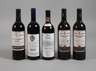 Fünf Flaschen Rotwein Italien/ Spanien