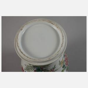 Deckelvase Famille rose