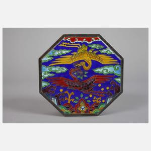 Silberdose Cloisonné