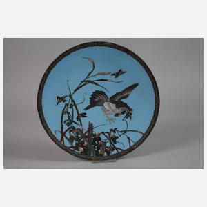Zwei Teller Cloisonné