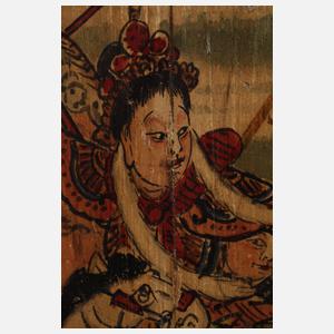 Wandpaneel mit Schlachtenszene