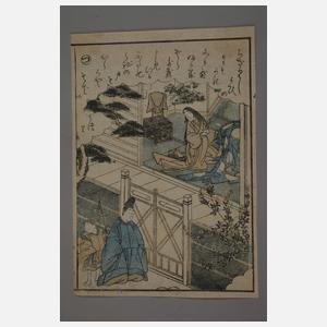 Zwei kleine Farbholzschnitte