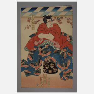 Zwei Farbholzschnitte Utagawa Kunisada (Toyokuni III.)