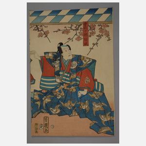 Zwei Farbholzschnitte Utagawa Kunisada (Toyokuni III.)