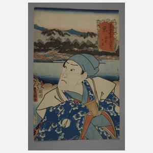 Drei Farbholzschnitte Utagawa Kunisada (Toyokuni III.)