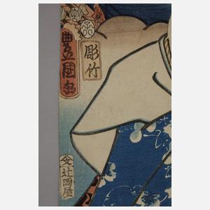 Drei Farbholzschnitte Utagawa Kunisada (Toyokuni III.)
