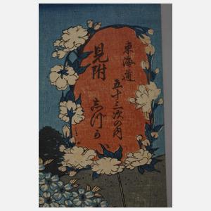 Zwei Farbholzschnitte Utagawa Kunisada (Toyokuni III.)