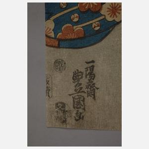 Farbholzschnitt Utagawa Kunisada (Toyokuni III.)