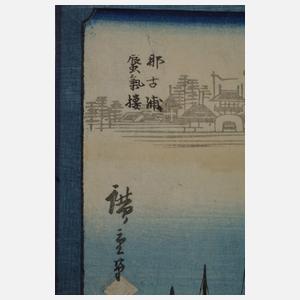 Farbholzschnitt Ryusai Shigeharu