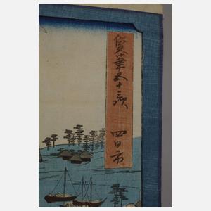 Farbholzschnitt Ryusai Shigeharu