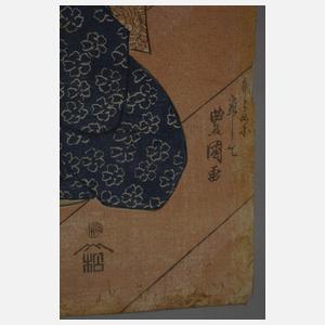 Farbholzschnitt Utagawa Toyokuni