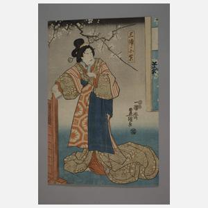 Farbholzschnitt Utagawa Kunisada (Toyokuni III.)