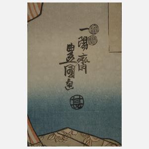 Farbholzschnitt Utagawa Kunisada (Toyokuni III.)