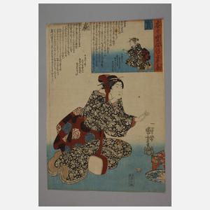 Farbholzschnitt Utagawa Kunisada (Toyokuni III.)