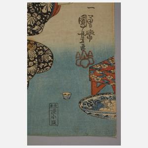 Farbholzschnitt Utagawa Kunisada (Toyokuni III.)