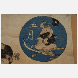Farbholzschnitt Utagawa Kunisada (Toyokuni III.)